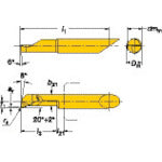 샌드빅 코로턴 XS 선삭 가공용 초경 솔리드 공구(325) 1025 CXS-04T098-05-2206R 1개