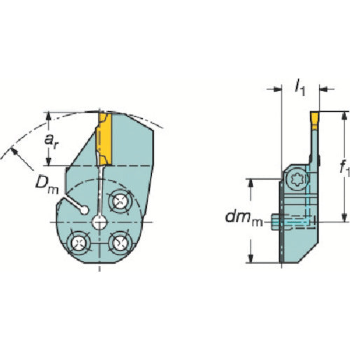 Sandvik CoroTurn SL CoroCut 1/2 parting and grooving blade (420) 570-40R123H23B 1 piece