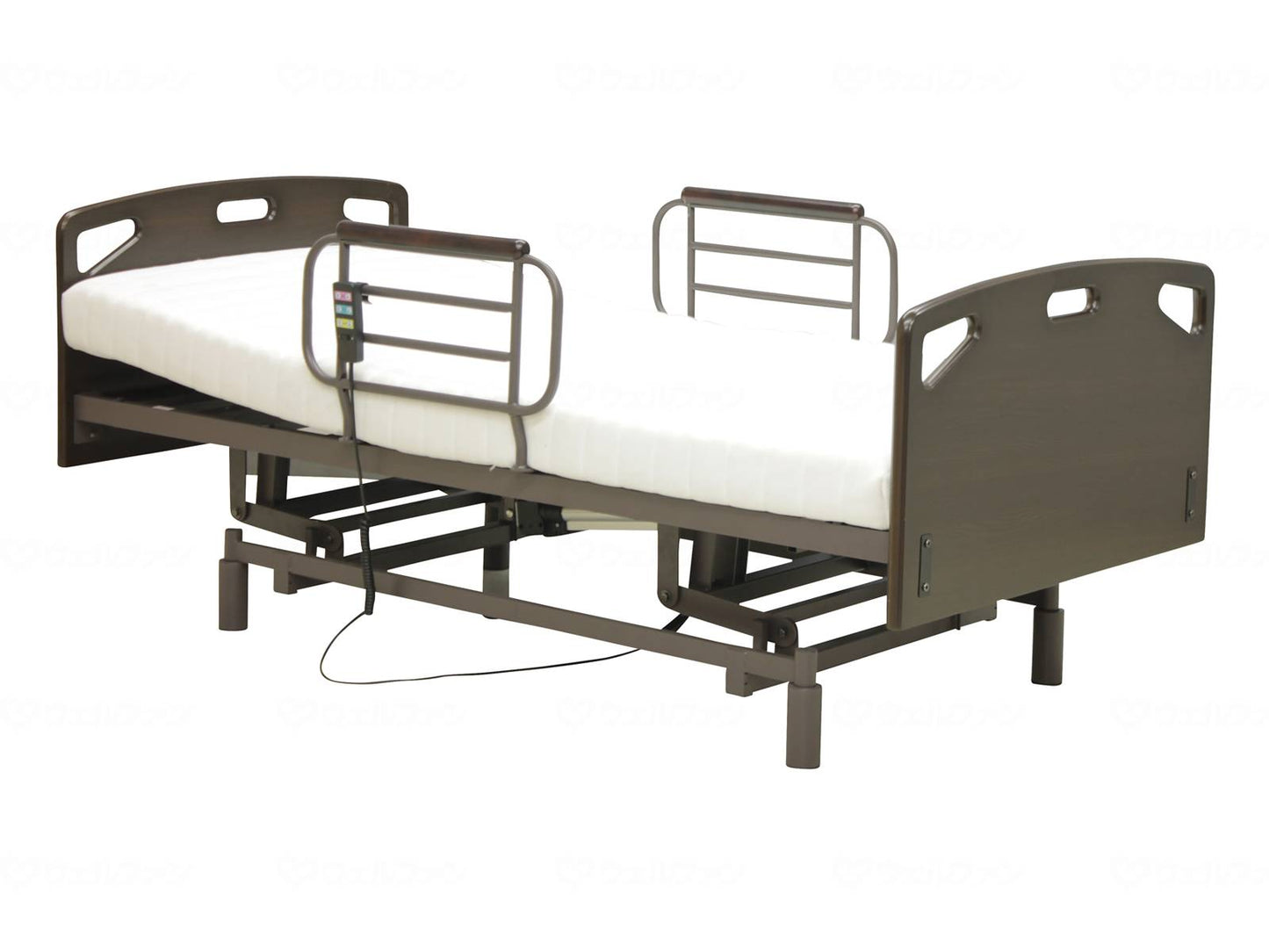 大商産業電動昇降3ﾓｰﾀｰﾘｸﾗｲﾆﾝｸﾞﾍﾞｯﾄﾞ ﾀﾞｰｸﾌﾞﾗｳﾝ