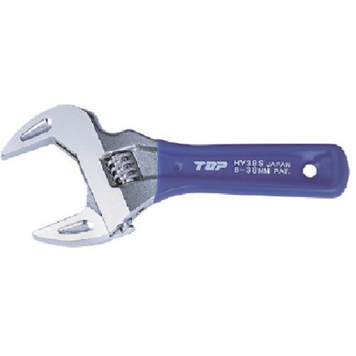 TOP Thin and lightweight wide adjustable wrench Short Eco Wide Mouth opening 8-30 With seal HY-30SH 1 pc