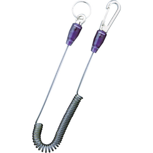 TOP 슬림 안전 코드 스테인레스 스틸 와이어 블랙 SFC-125BK 1 개