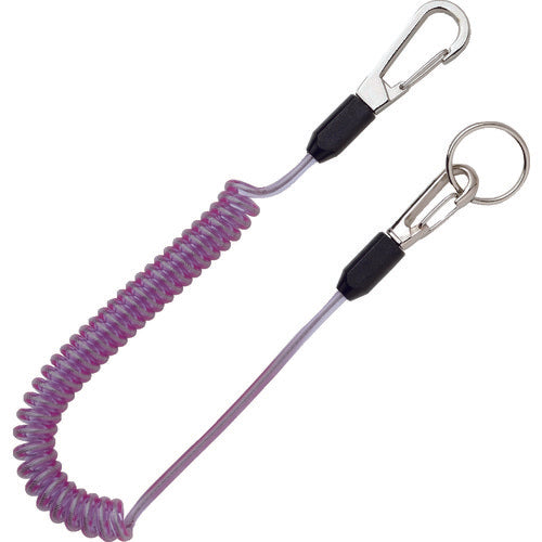 ＴＯＰ　セーフティコード　ステンレスワイヤー　バイオレット　最大長さ１３５０／自然長４１０ｍｍ　SFC-453W　1 本