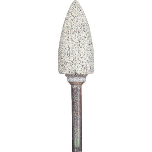 NRS Cotton Pointer Shaft Grindstone, Outer Diameter 9.5 x Width 19.1 x Shaft Diameter 3mm, Grain A B52 #80 H (Hard), Pack of 10, CPTB52A80H, 10 pieces
