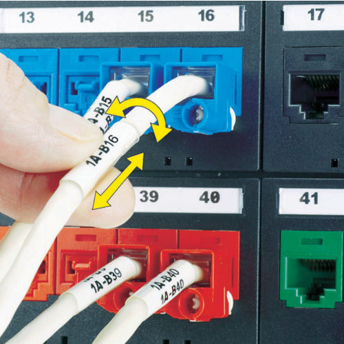 PANDUIT 레이저 프린터용 회전 라벨 화이트 인쇄부 25.4mmX19.1mm 라벨 수 1000장