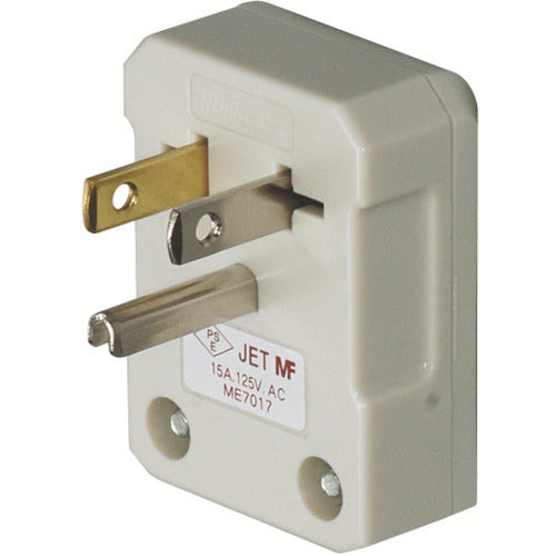 Meikou Grounding L-shaped plug for flat cord ME7017T1 1 pc