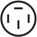 Meiko rubber plug grounding 3P MP2533 1 piece