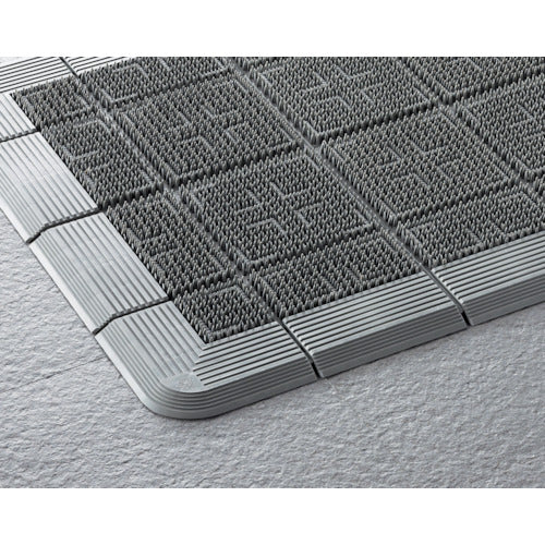 콘도르 에백 옥외용 매트 크로스 하드 매트 #15 900mm×1500mm 그레이 F-112-15-GR 1장