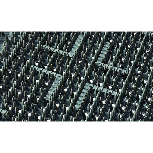 콘도르 에백 옥외용 매트 크로스 하드 매트 #15 900mm×1500mm 그레이 F-112-15-GR 1장