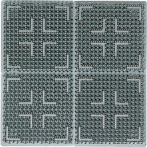 콘도르 에백 옥외용 매트 크로스 하드 매트 #15 900mm×1500mm 그레이 F-112-15-GR 1장