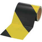 Unit Fluorescent reflective tape Yellow/black Yellow part reflective 150mm width x 10m roll 864-62 1 roll