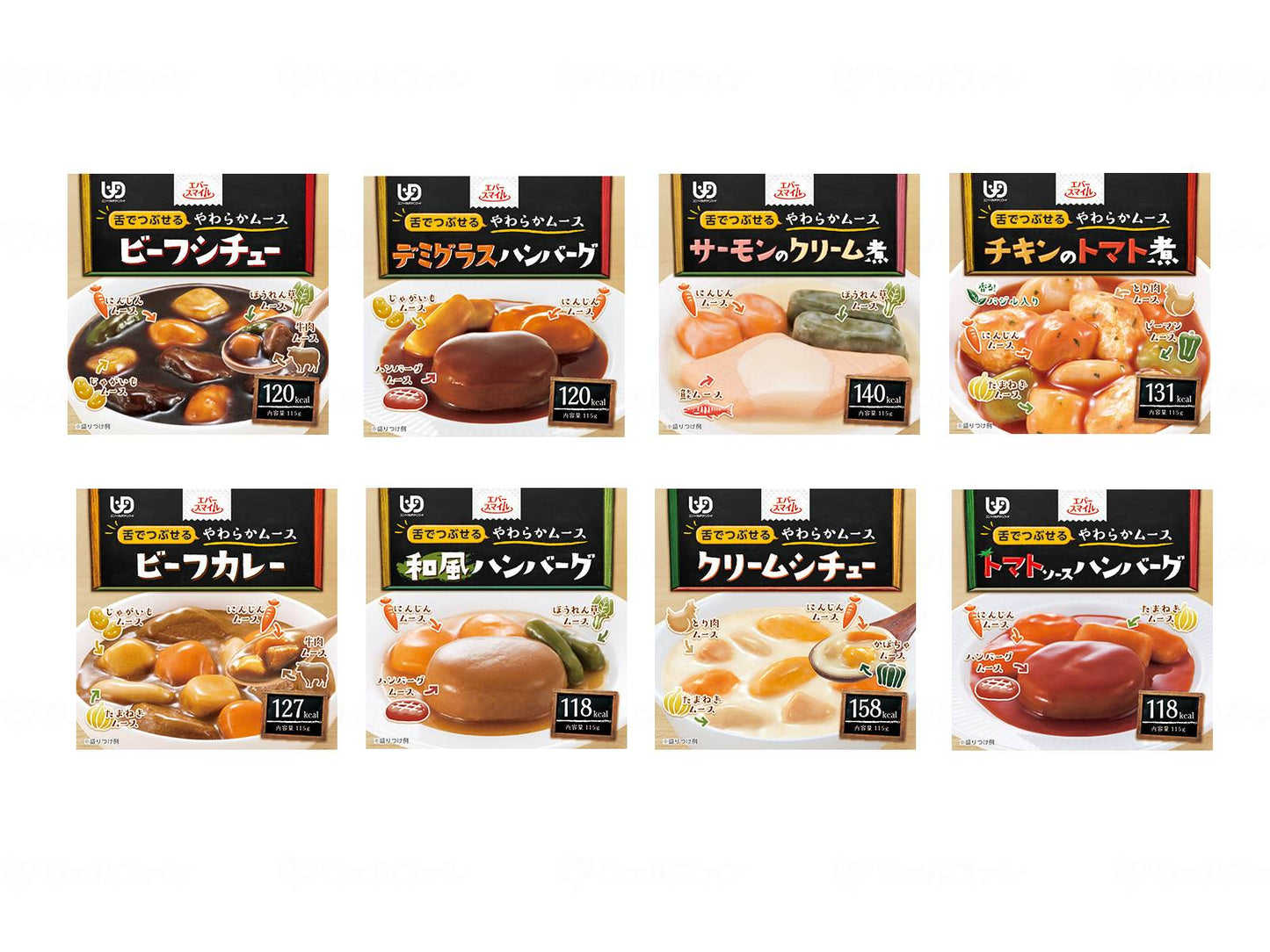 야마토 제철 (다이와 세이칸) 에버스 마이루 무스 음식 양식 8 종 세트