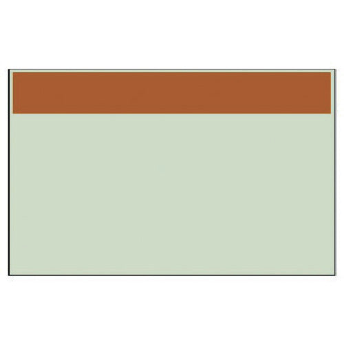 Unit piping identification sheet Brown Belt only (Medium) Unisheet 250X700 415-13 1 sheet
