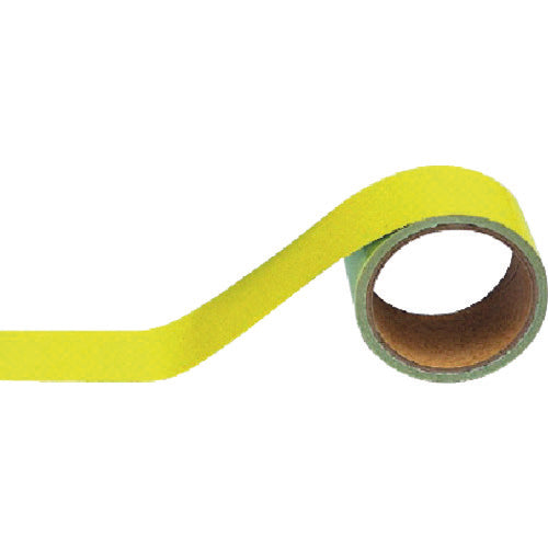 ユニット　配管識別テープ　明るい黄（小）・アルミ・５０ｍｍ幅Ｘ５ｍ　446-16　1 巻