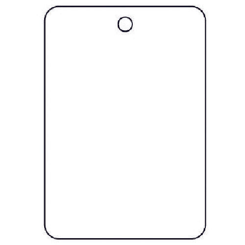 ユニット　バルブ名表示板（長角型）　白無地・５枚組・６５Ｘ４５　459-30　1 組