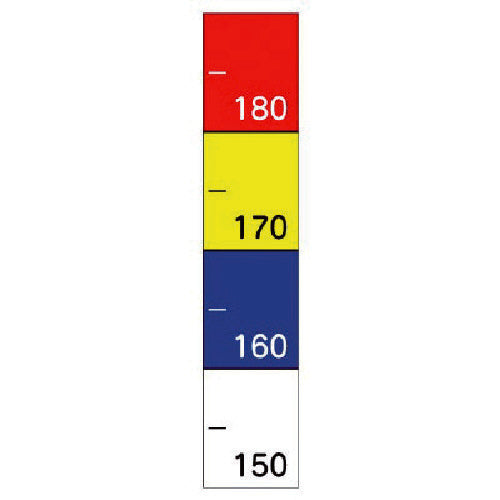 Unit Crime Prevention Tape Measure PVC Sticker 400X80mm 823-24 1 sheet