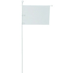 Unit Evacuation Guidance Flag Pocket Type (A3) White PVC Pipe 1250 x 530 mm 831-75 1 piece