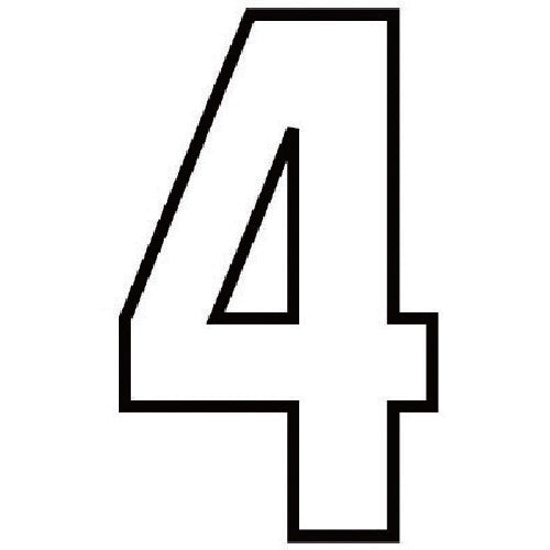 Unit Road Number Display 4 White, Synthetic Rubber, Top and Bottom 280 x 1.2 mm Thickness 834-54 1 Sheet