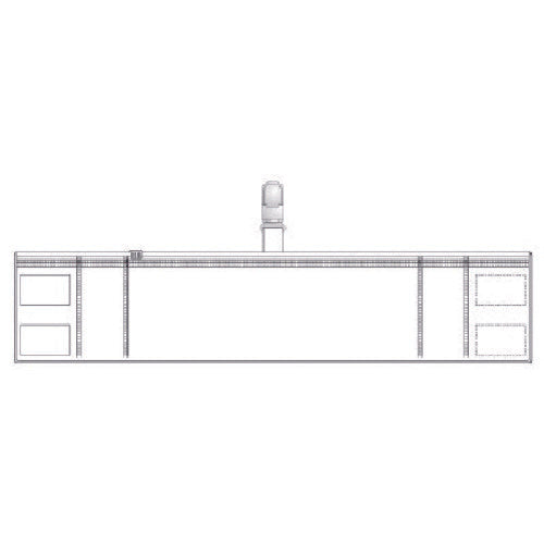 Unit Zippered Armband (Clip Type) White 848-55 1 pc