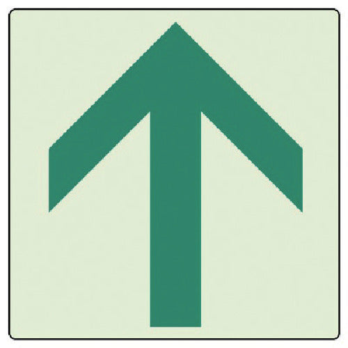 Unit Arrow Stickers, Glow in the Dark, Set of 5, 100 x 100, 862-39, 1 set