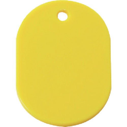 Unit oval bills 60 x 40, yellow, set of 50, 877-608, 1 set