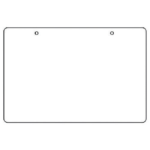 Unit White Plain Board 10 Pieces Eco Uniboard 100 x 150 x 2 Thickness 886-31 1 Set