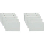 Unit White Plain Board 10 Pieces Eco Uniboard 60 x 100 x 2 Thickness 886-33 1 Set
