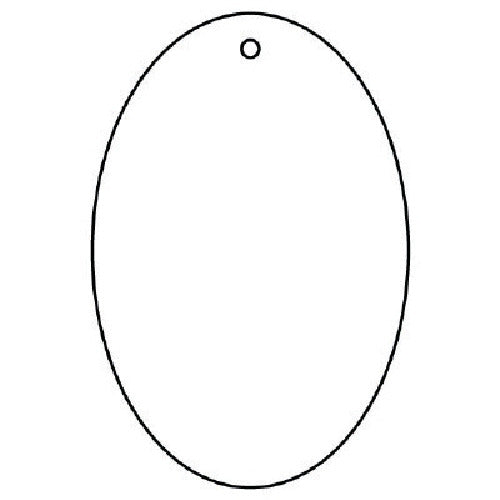 Unit White Plain Board Oval 5 Piece Set Eco Uniboard 60 x 40 x 2 Thickness 886-43 1 Set