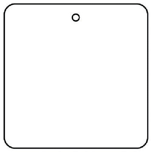 Unit White Plain Board 10 Pieces Eco Uniboard 50 x 50 x 2 Thickness 886-48 1 Set