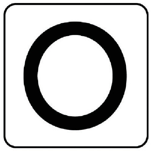 유닛 배관 스티커 O(극소) 알루미늄 30×30 10매 세트 AS.25.15SS 1조