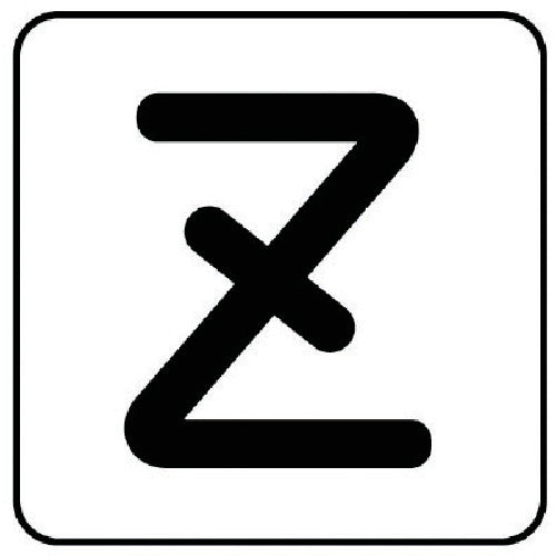 유닛 배관 스티커 Z(극소) 알루미늄 30×30 10매 세트 AS.25.26SS 1조