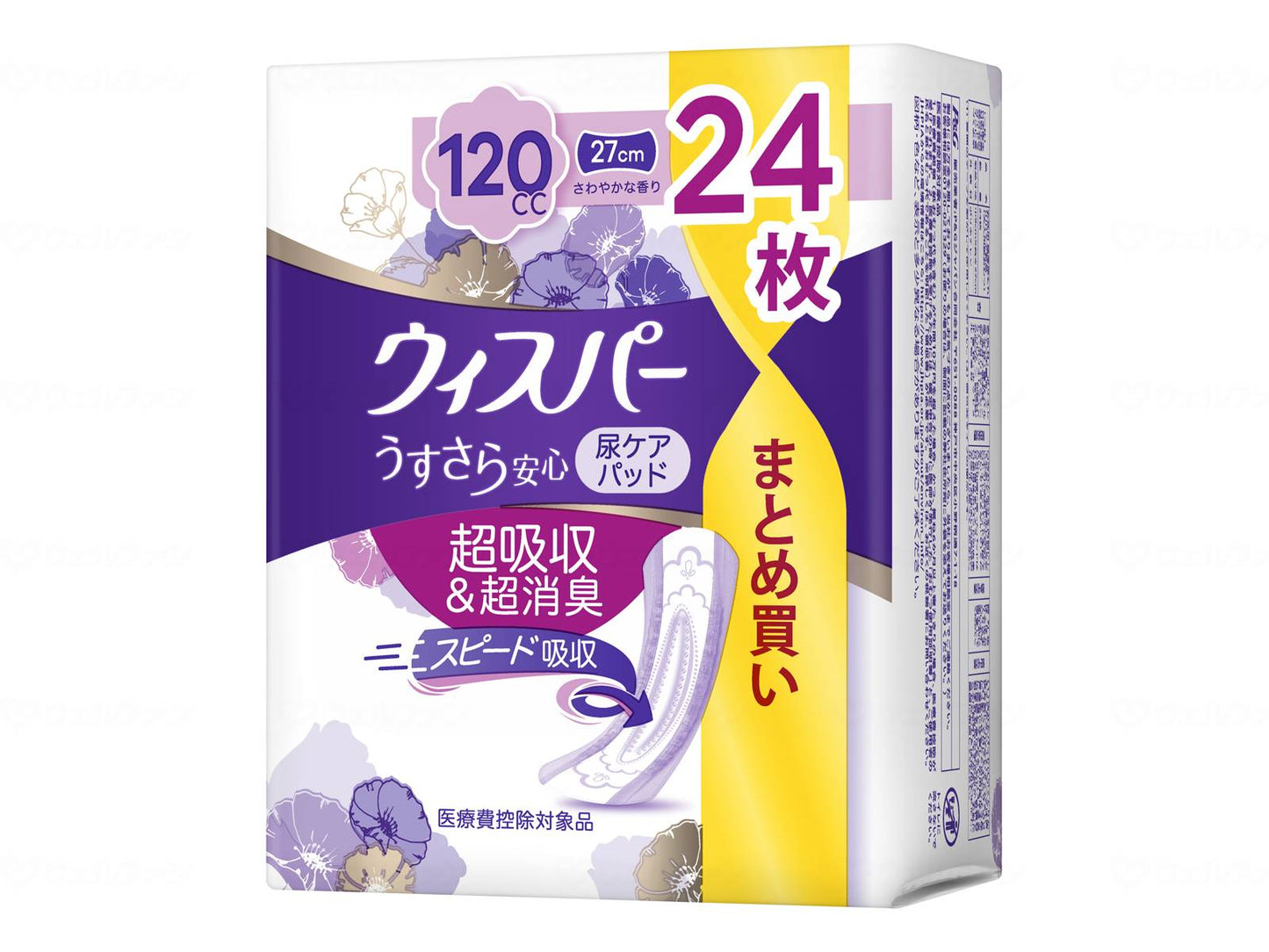 P&amp;G Japan Whisper Thin and Safe, Safe even when you have a lot, Case of 24