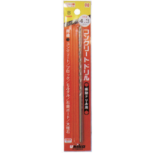 UNIKA Vibration Drill B Long (Pack) BL4.3 x 150mm BL4.3X150BP 1 piece