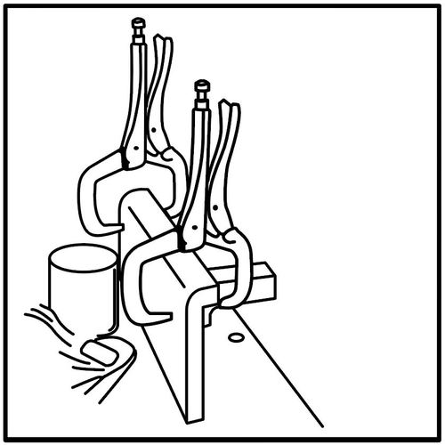 EBI Vice Pliers C-type 267mm VC275N 1 piece