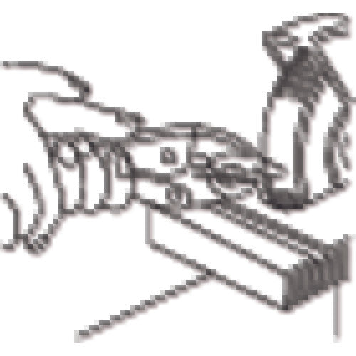 EBI Vise Pliers Curved Type 178mm VM175 1pc