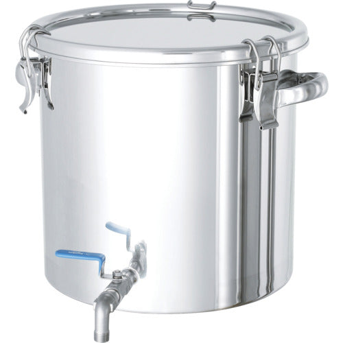 ＭＯＮＯＶＡＴＥ　ステンレスタンク　ストレート密閉タンク（ボールバルブ付）　２０Ｌ　CTHV-30　1 個