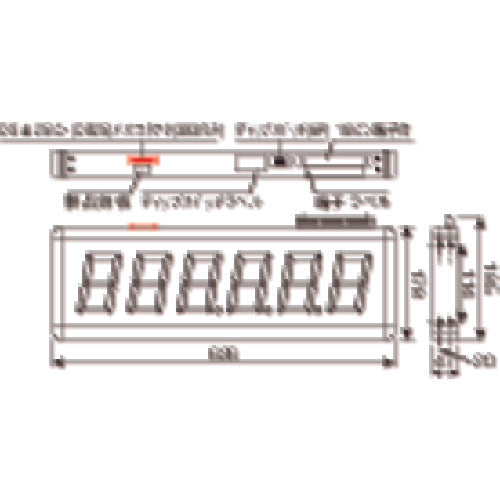 ＬＩＮＥ　大型表示カウンタ　G95-301　1 個