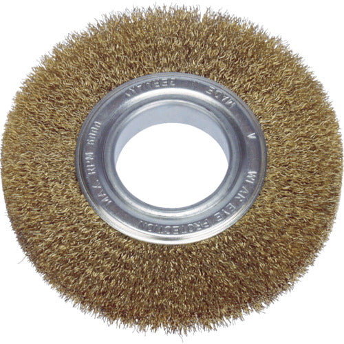 LESSMANN [Sold out and discontinued] Wheel brush 80mm 0.2 brass wire 312542 1 piece