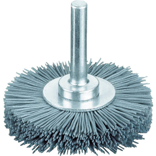 LESSMANN Shaft-Mounted Wheel Brush, Abrasive-Resistant Nylon Wire, 1.1, #120, φ80, 418842, 1 pc