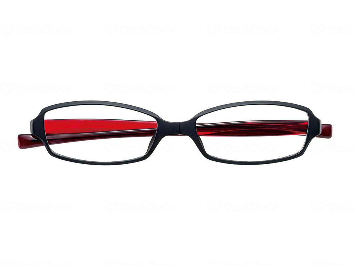 Hug Ozawa Strange Glasses BLACK/RED +2.5
