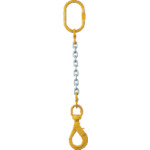 象印　チェーンスリング１００（アイタイプ）荷重１．０ｔ線径６．３ｍｍ　Ｌ１．５ｍ（１−ＭＦＦ−ＢＫＥ−６．３）　1-MFF-BKE-6.3　1 台