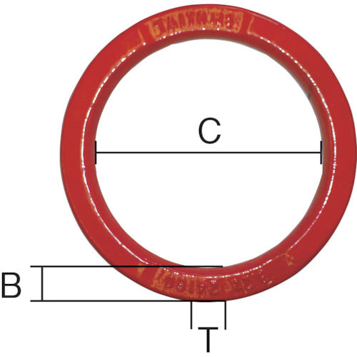 ＴＡＩＹＯ　玉掛け・吊り索用　ハイパーリング　２ｔ　２０×１４０（３０１１５５１）　HLK-2T　1 個