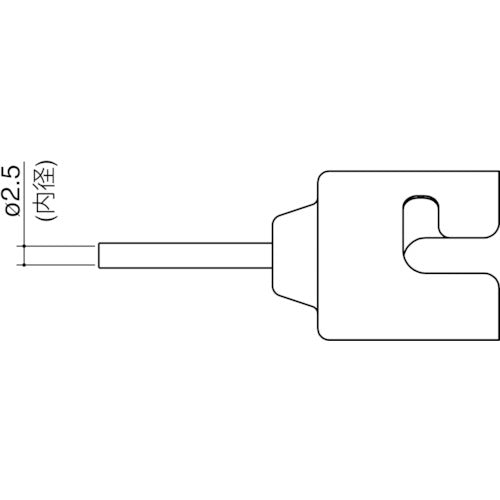 白光　ノズル　シングル　２．５ＭＭ　N51-01　1 本