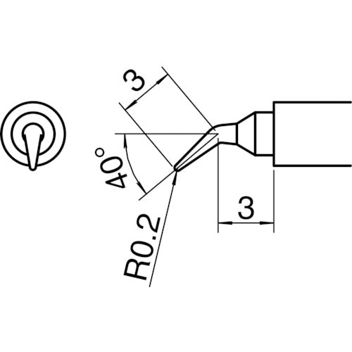 Hakko Soldering Tip/J Type T30-J 1 piece