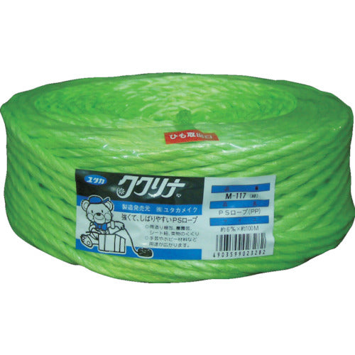 Yutakamake Packing String PS Rope 6φ×100m Green M-117 1 Roll