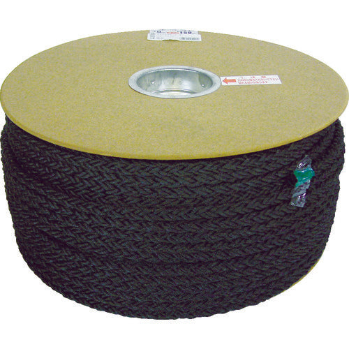 Yutakamake Polyester Cloth Mooring Drum Roll 9φ×150m Black PRD-51 1 Roll