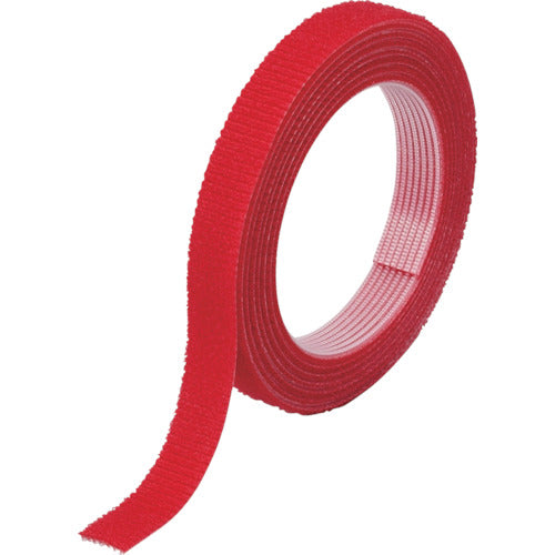 TRUSCO Magic Band [R Down] Binding Tape Double-Sided Width 10mm x Length 10m Red MKT-10100-R 1 Roll