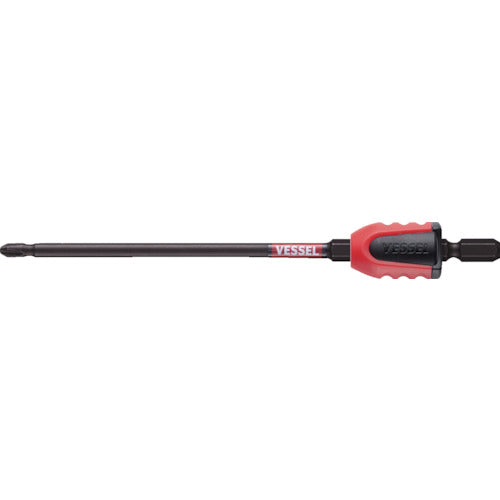 VESSEL Torsion Bit, Stepped Sakisbo Bit, with Screw Mag Catcher, +2 x 150mm (1 piece) NMCS16215 1 piece