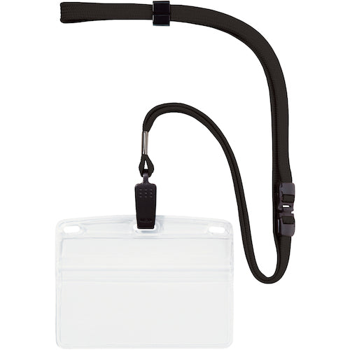 OP Hanging Name Tags, Business Card Size, 10 Pieces, Black, NL-8-BK, 1 Pack