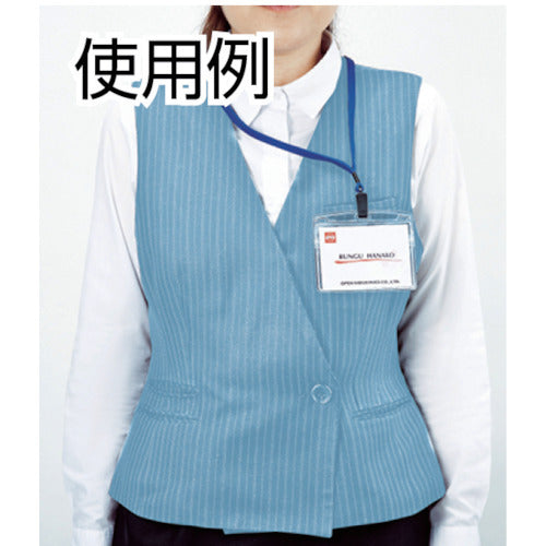 OP Hanging Name Tags, Business Card Size, 10 pcs, Blue, NL-8-BU, 1 bag