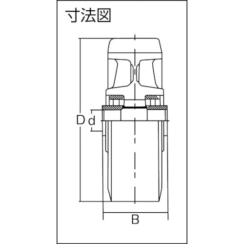 ヨドノ　重荷重用ＭＣナイロン車　YRR100　1 個